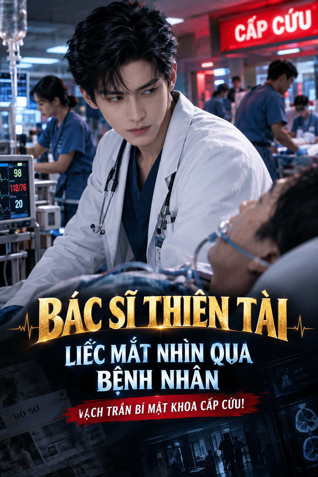 Bìa Bác sĩ thiên tài liếc mắt nhìn qua bệnh nhân, vạch trần bí mật khoa cấp cứu!