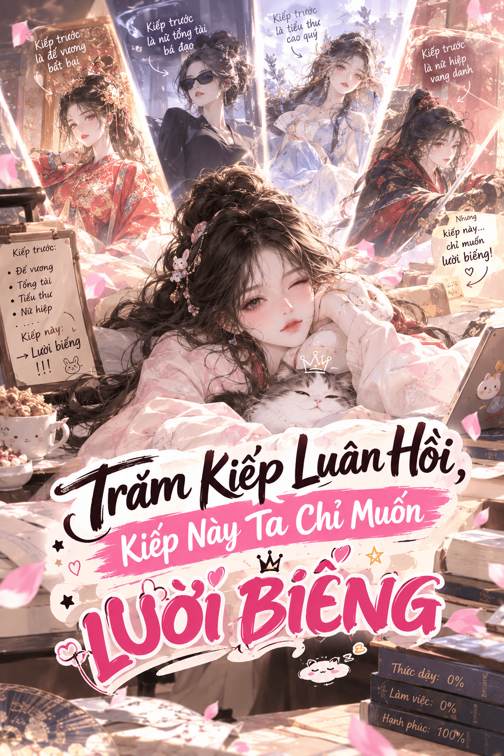 Bìa TRĂM KIẾP LUÂN HỒI, KIẾP NÀY TA CHỈ MUỐN LƯỜI BIẾNG
